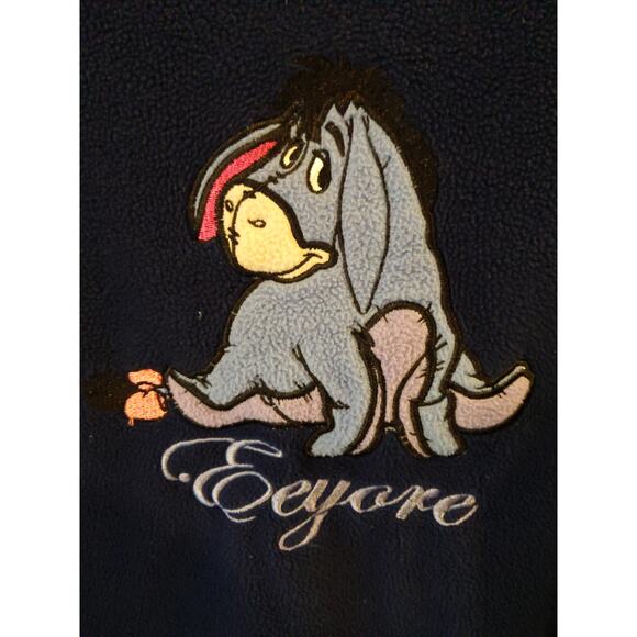 Disney Tops - Disney Vintage Women's Large Eeyore Blue Fleece Sweatshirt